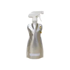 Custom 500Ml Hand-Clasp Flexible Packaging Spray Pouch Stand Up Pouches With Trigger Sprayers