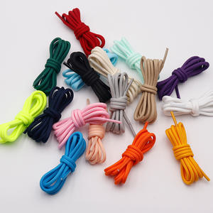 เชือกผูกรองเท้าแบบกลมสีพื้นขนาด 4 มม. ความยาวตามสั่ง พร้อมถุงใส่เชือกผูกรองเท้า แฟชั่นสำหรับเปลี่ยนเชือกรองเท้าสไตล์ <span class=keywords><strong>Yeezy</strong></span> รองเท้าผ้าใบแบบ Dad Sneakers และรองเท้าบูท - Product Image 1