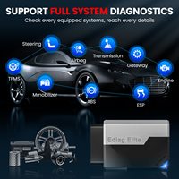 KINGBOLEN Ediag Elite Scanner OBD2 bidirectionnel avec 15 fonctions de service et mises à jour à vie Outil de diagnostic bidirectionnel