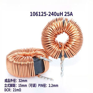Inductor de anillo magnético de alta corriente 270125 - 240UH 25A, bobina de choque, inductor de filtro en forma de anillo para almacenamiento de energía - Product Image 2