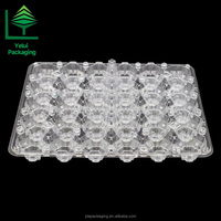 Plateau d'emballage pour œufs frais de poule, grande capacité 30 cavités, en PET de qualité alimentaire, pliable, anti-fuite, pour volailles - Prix de gros