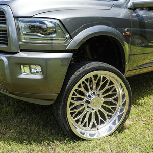 ล้อรถบรรทุกขอบลึกแบบฟอร์จ ขนาด 20x10 20x12 22x12 24x12 6x139.7 8x180 สำหรับ F150 F250 Silverado Ram - Product Image 1