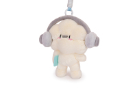 Porte-clés personnalisé en peluche douce, mascotte d'entreprise, OEM ODM, ornement en peluche personnalisé, peluche courte et douce avec couleur Pantone