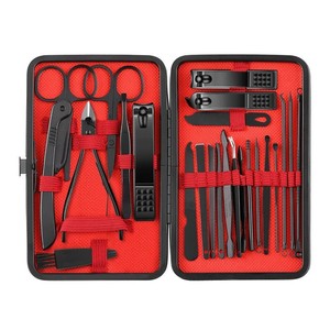 Ensemble de soins des ongles professionnel de 24 pièces, outils de manucure et pédicure avec étui pour adultes - Product Image 3