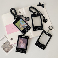 Porte-cartes K-pop pour étudiants, cartes de repas, cartes d'identité, MP3, porte-clés créatif, étui de rangement, support pour photocartes de collection pour fans