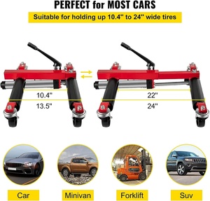 1500LBS Rueda de coche hidráulica Dolly Easy Move Posicionamiento de coche <span class=keywords><strong>Go</strong></span> <span class=keywords><strong>Jack</strong></span> - Product Image 5