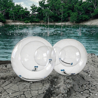 Ballon d'eau gonflable transparent en TPU Zorb de 2 m, qualité commerciale pour enfants et adultes