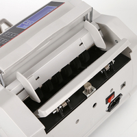 Détecteur de billets FJ2819 LCD plaqué or, machine à compter les billets UV et MG