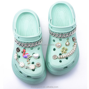 Cordones Decorativos de Oro Rosa para Zapatillas de Deporte, Cordones de Metal con Hebilla de Encaje, Decoración Dubrae AF1Shoes Charm - Product Image 4