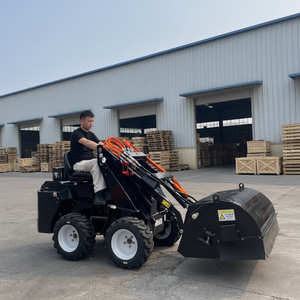 Mini-chargeuse compacte multifonctionnelle Type 26 25HP - Chargeuse frontale sur chenilles diesel pour usage agricole Livraison gratuite - Product Image 4