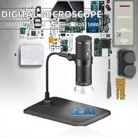 Mikroskop Digital Monokuler Profesional Berkualitas Tinggi 1000x 10x IP54 8 LED USB untuk Perbaikan Ponsel