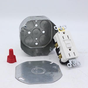 2-1/8 "Profondeur Galvanisé Octogonal IP54 Protection Nominale Acier Prise Électrique Conduit Jonction Métal Prise Électrique Boîte - Product Image 5