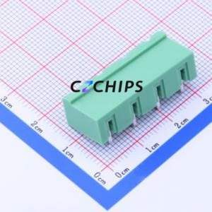 1766259 Plug-in Terminal Block Bent Lead Through Hole,P=7.62mm Connector Board-to-Board / Socket - Closed 1x4P 7.62mm Green - Product Image 2