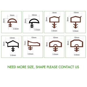 Puertas y <span class=keywords><strong>Ventanas</strong></span> de Madera con Certificación ISO 9001, Personalizadas de Fábrica, con Precio Descontado, Tiras de Goma Cortadas a Medida, PVC TPE, Multitamaño, <span class=keywords><strong>para</strong></span> Dormitorio - Product Image 4