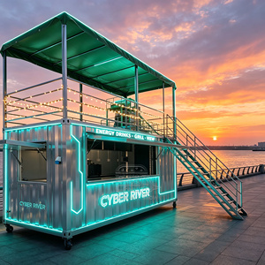 Conteneur extérieur de luxe avec équipement de cuisine professionnel, structure portable, restaurant mobile - Product Image 5