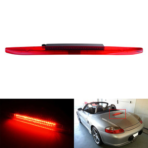 Tercera Luz de Freno LED de Montaje Alto para Porsche Boxster 986 1997-2004, Carcasa Negra, Luz Roja, Número de Pieza 98663105000 - Product Image 2