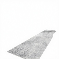 RUUGME Washable 3x8 Hallway Runner Rug Modern Stain Resistant Indoor Mat Non Slip Super Soft Thin Polyester Abstract Pattern
