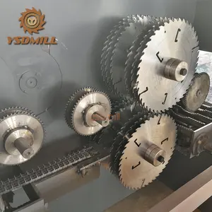 Yüksek kalite CE otomatik CNC yuvarlak Log dairesel testere çok bıçak Rip testere makinesi