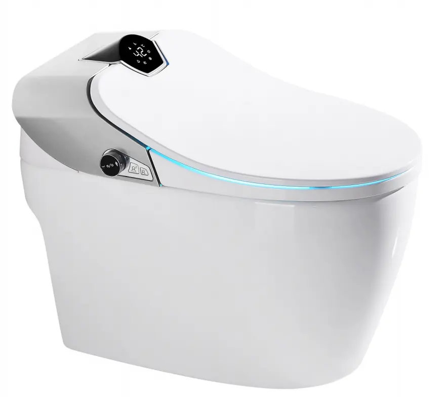 No water pressure limit bidet function Intelligent Toilet Smart toilet with Sunken water tank