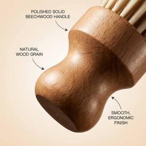 Spazzola professionale per la pulizia del collo del barbiere con manico in legno, setole morbide, per salone, per stilisti, strumento per taglio capelli in legno di faggio - Product Image 5