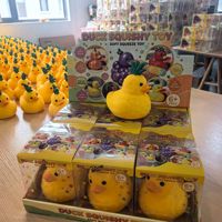 Jumbo Ananas Eend Bloemige Vulling Knijp Speelgoed Cartoon Dieren Fruit TPR Stress Verlichtend Fidget Speelgoed Kinderen Decompressie Speelgoed
