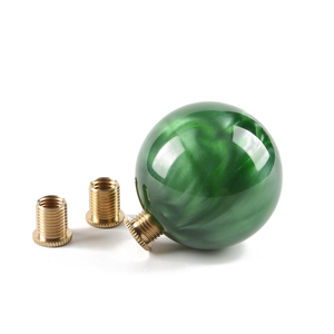 JDM Car Solid Color Modified Shift Circular Handball Pure <strong>Dark</strong> Green Shift Lever Suitable for Manual Transmission - Product Image 2