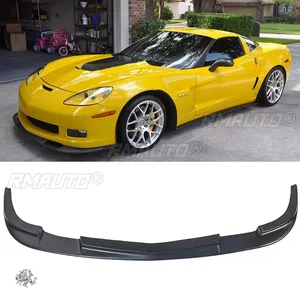 Para Chevy C6 Corvette 2005-2013, modelos de carrocería ancha estilo Z06 ZR1, alerón delantero de fibra de carbono estilo mate negro - Product Image 2