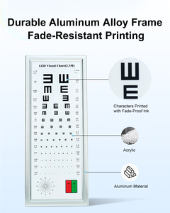 Tabla de Prueba Visual Digital Multifuncional con Opciones de Gráficos, Tabla de Agudeza Visual LED para Pruebas de Visión a Distancia WB-1112F - Product Image 5