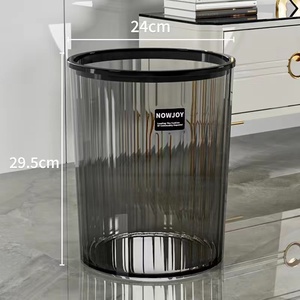<span class=keywords><strong>Poubelle</strong></span> ménagère à sélection rigoureuse, grande capacité, transparente, à ouverture supérieure, en forme de baril, en plastique, pour toilettes et salon - Product Image 4