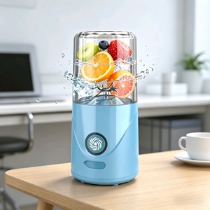 เครื่องปั่นแบบพกพาขนาด 260 มล. ชาร์จผ่าน USB ได้ แก้วน้ำผลไม้ขนาดเล็ก 6 ใบมีด เครื่องปั่นสมูทตี้ส่วนตัวสำหรับการเดินทางและเล่นกีฬา - Product Image 1