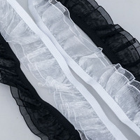 Haute qualité Double élastique en caoutchouc Nylon élastique dentelle garniture Stretch sangle dentelle bande bande pour robe vêtements bricolage