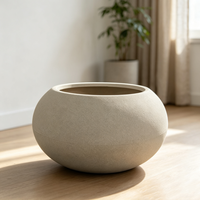 Grand pot de jardin, maceteros, pots de fleurs d'extérieur, pot de fleur rond 80 cm, pot de plante de grande taille