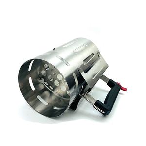 Barils de <span class=keywords><strong>BBQ</strong></span> en acier inoxydable Cheminée de <span class=keywords><strong>d</strong></span>émarrage de charbon de bois de <span class=keywords><strong>BBQ</strong></span> portable avec poignée en PP - Product Image 4