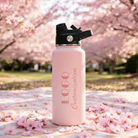 Bouteille isotherme personnalisée en acier inoxydable avec revêtement en cuivre, sans BPA, avec couvercle à boire directement ou à trinquer, avec logo, idéale pour le camping