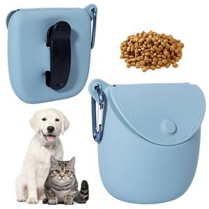 Hot-selling Practical Portable Pet <b>Dog</b> Food <b>Training</b> Snack Rack Bag Silicone Pet Feeder Snack Bag - Product Image 1