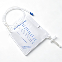 TEXNET TEX00525 Sac de drainage urinaire à membrane épaisse à valve unique, désinfection infrarouge lointain, dispositif médical de classe I certifié CE