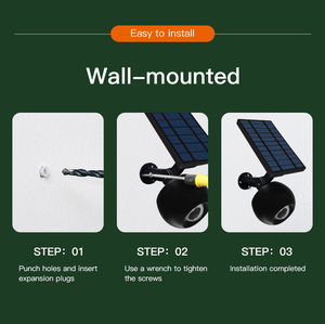 Lampes solaires LED à changement de couleur pour pelouse, étanches IP65, multicolores RGB, avec détecteur de mouvement, à intensité variable, pour jardin extérieur, cour, aménagement paysager - Product Image 5