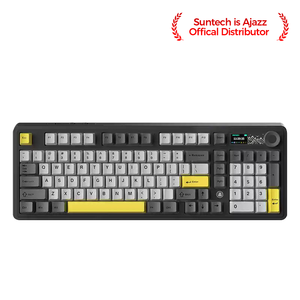 Ak980 Qingyun <b>Switch</b> (factory Black-grey-yellow) Tri-mode W/ <b>Oled</b> Display Rgb Diy Mechanical Keyboard Ak980 Qingyun <b>Switch</b> - Product Image 4