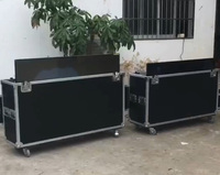 50 "55" 60 "65" 70 "80" Plasma/LCD/LED TV Flight Case con elevador eléctrico, Monitor Case