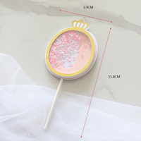 Cake Insertion Decor Insertion Card Party Dekor Cake Topper Neue Pailletten Digitale Kerze Alles Gute zum Geburtstag Nummer Kuchen Kerze