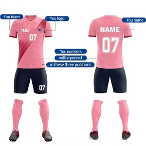 Maillot de football col en V 100 % polyester haute qualité 25/26 – Tenues de football thaïlandaises pour joueurs et supporters – Version uniforme - Product Image 2
