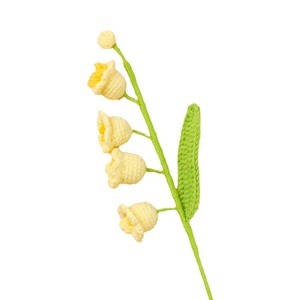 Mehrfarbiger Handgefertigter Gehäkelter Maiglöckchen-Blumenstrauß Künstliche Gestrickte Glockenblumen Heimdekoration Tägliche Tischdekoration Geschenk - Product Image 6