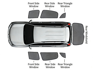 6 Parasoles Laterales para Ventanas de <span class=keywords><strong>Audi</strong></span> <span class=keywords><strong>A3</strong></span> A4 A5 A6 A7 A8 Q2 Q3 Q5 Q7 Q8 S6 S7 S8 TT RS3 RS5 RS7 2013-2023, Protección Solar - Product Image 5