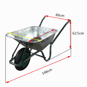 85l औद्योगिक भवन व्हील बैरो भारी शुल्क निर्माण व्हीलबारो - Product Image 3