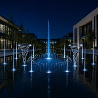 Système clé en main de jets d'eau pour piscine avec fontaine RGB/Laser, étanche IP68, services professionnels de conception et de construction en interne, garantie 5 ans et plus