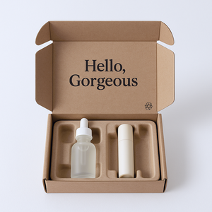 Personalised Custom Luxury Cosmetic Display Packaging Kraft <strong>Paper</strong> Mailer <strong>Box</strong> With Insert - Product Image 2