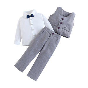 <span class=keywords><strong>Baby</strong></span> <span class=keywords><strong>Boy</strong></span> Kleding Geschikt Voor Doop Formal Party Jumpsuit <span class=keywords><strong>Set</strong></span> - Product Image 1