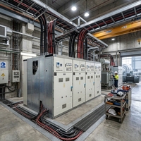 Armoire électrique haute tension 12 kV 630 A, type cellule métallique amovible, IP4X, pour installation intérieure, destinée aux centrales électriques de distribution industrielle