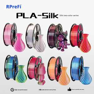 Filament d'impression 3D PLA 1,75 mm 1 kg, fournitures d'impression 3D, PLA soie noir rouge, matériau d'impression 3D, soie double couleur - Product Image 3