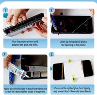 Colle de collage pour écrans de smartphones et téléphones portables de qualité industrielle pour réparation et assemblage, emballage en tube transparent
